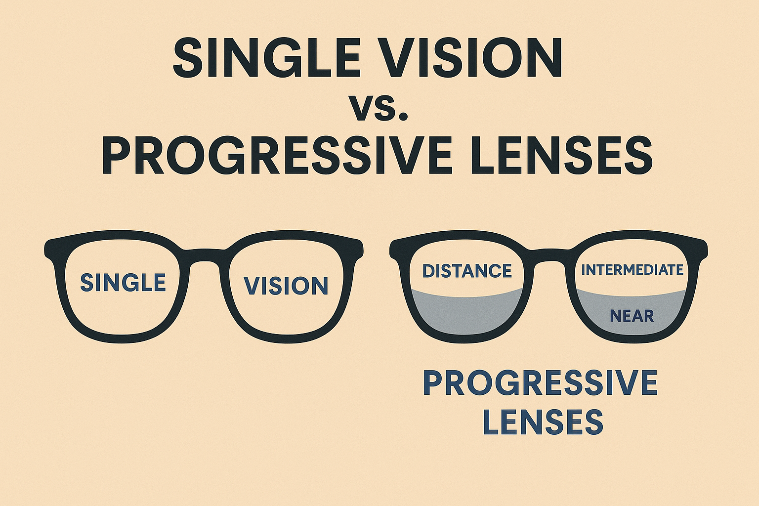 Single Vision vs. Progressive Lenses: What’s the Difference?