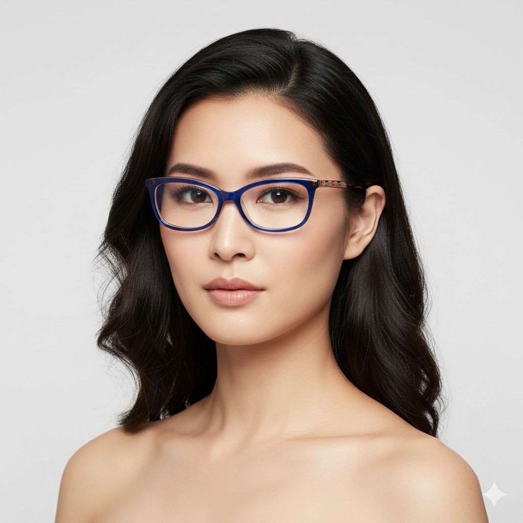 Longchamp LO2718 Blue-RoseModel